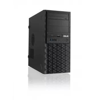 Torņa datora korpuss ASUS TS100-E11-PI4 Melns ar Intel C256 mikroshēmojumu, LGA1200 atbalstu, 300W barošanas bloku