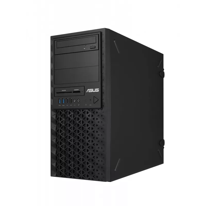 ASUS TS100-E11-PI4 – melns tower servera barebone ar Intel C256 un 300 W barošanas bloku