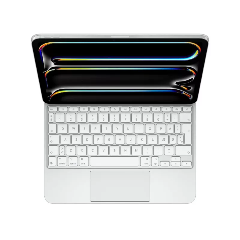 APPLE Magic Keyboard iPad Pro 11-collu (M4) — dāņu izkārtojums — balts