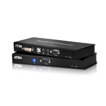 ATEN USB DVI KVM pagarinātājs ar audio un RS-232 (60m), raidītājs un uztvērējs