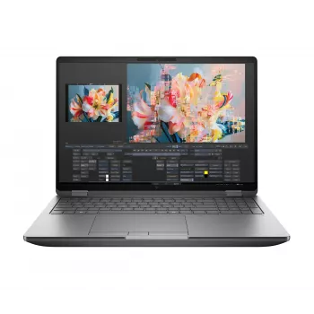 HP ZBook Fury G1i Intel Core Ultra 7 255HX Mobilā darbstacija 40,6 cm (16 collu) WUXGA 32 GB DDR5-SDRAM 1 TB SSD NVIDIA RTX PRO 2000 Blackwell Wi-Fi 7 (802.11be) Windows 11 Pro AI darbstacija, AI PC Sudrabs