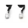 DIGITUS telefona spoles vads RJ10 2,00m, CU, 4x7x0,12mm, neekranēts, M/M, plakans, melns