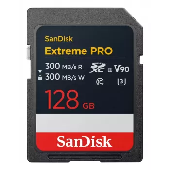 Atmiņas karte SanDisk Extreme PRO 128 GB SDXC UHS-II SDSDXDM-128G-GN4IN