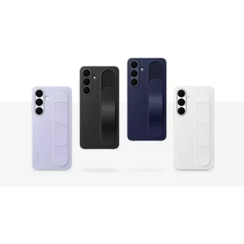 Stāvvada satvēriena maciņš Samsung Galaxy S25 FE — Navy, 17 cm (6.7 inch) ekrānam, galda statīvs