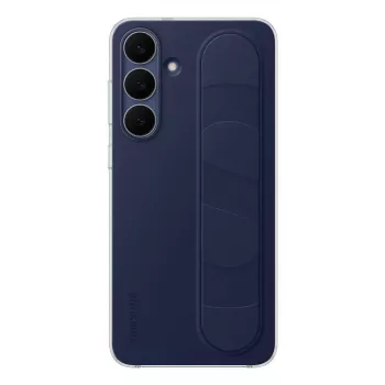 Stāvvada satvēriena maciņš Samsung Galaxy S25 FE — Navy, 17 cm (6.7 inch) ekrānam, galda statīvs