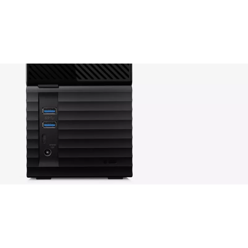 WD My Book Duo WDBFBE0360JBK ārējā RAID datu krātuve 36 TB (2x 18 TB HDD), USB-C 3.2 Gen 1, RAID 0/1/JBOD, 256 bitu AES aparatūras šifrēšana, melna