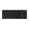 Logitech G G413 TKL SE mehāniskā spēļu tastatūra, bez ciparu bloka, vadu, USB, melna
