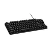 Logitech G G413 TKL SE mehāniskā spēļu tastatūra, bez ciparu bloka, vadu, USB, melna