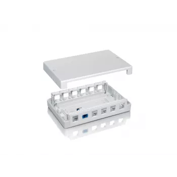 12-Port Keystone Jack Virsmas Montāžas Kārba Equip 125460
