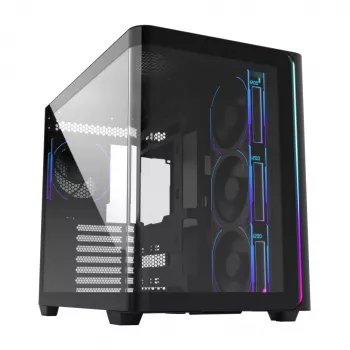 FSP M580-BP Plus Midi Tower korpuss mITX, mATX Melns ARGB