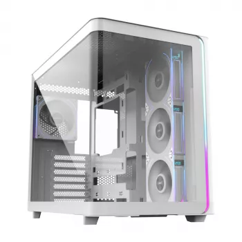 FSP M580-WP Plus Midi Tower korpuss mITX, mATX Balts ARGB