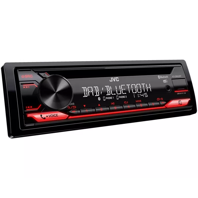 JVC KD-DB622BT autoraidītājs Black 200 W Bluetooth