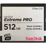 WESTERN DIGITAL SanDisk Extreme Pro CFast 2.0 atmiņas karte 512 GB - 525 MB/s lasīšanas ātrums