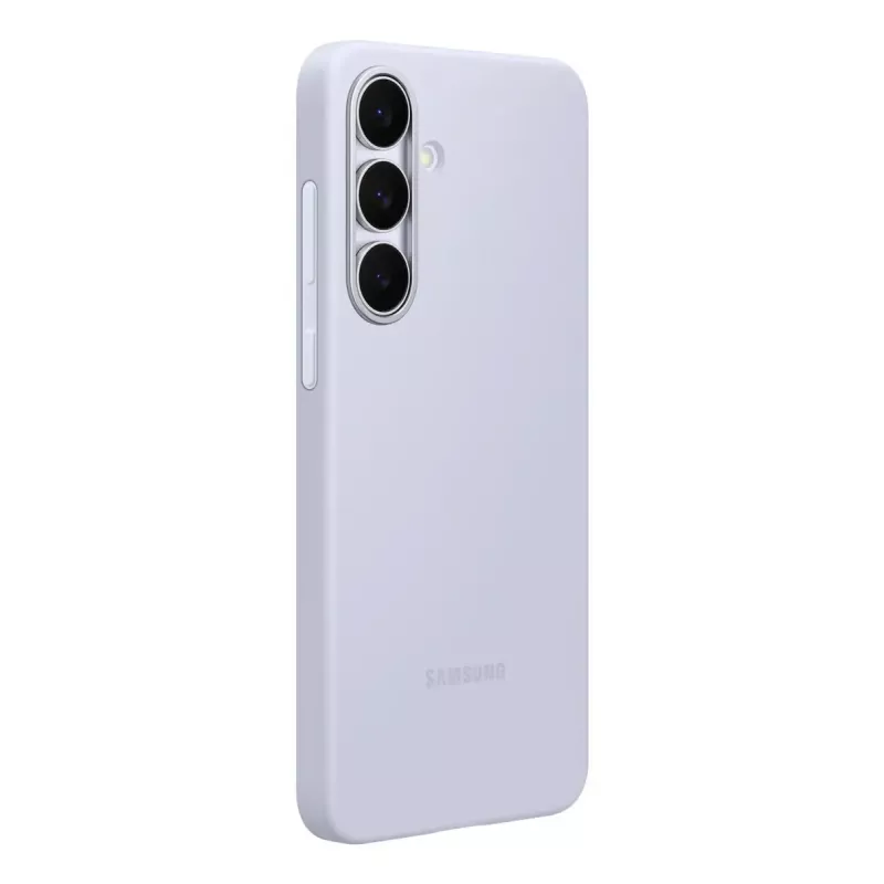 Silikona maciņš Samsung Galaxy S25 FE — Gaiši zils, 6.7 collu ekrānam, mikrošķiedras iekšpuse