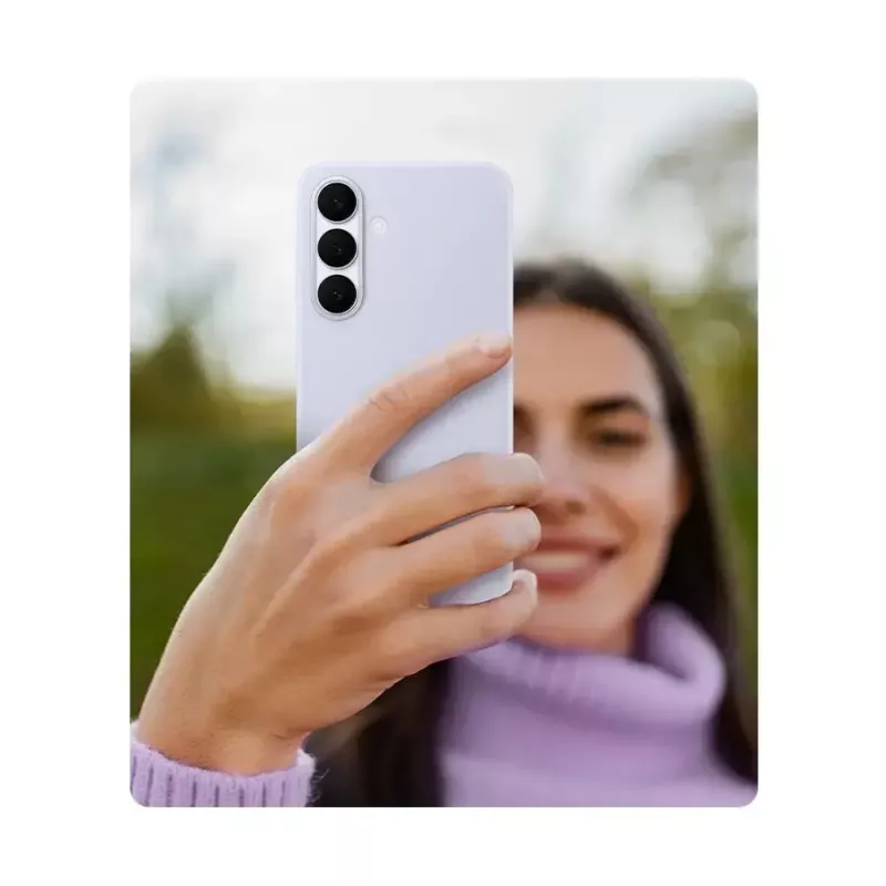 Silikona maciņš Samsung Galaxy S25 FE — Gaiši zils, 6.7 collu ekrānam, mikrošķiedras iekšpuse