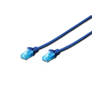 DIGITUS Patch kabelis - Cat 5e - U-UTP - Snagless - Cu - 5m - zils