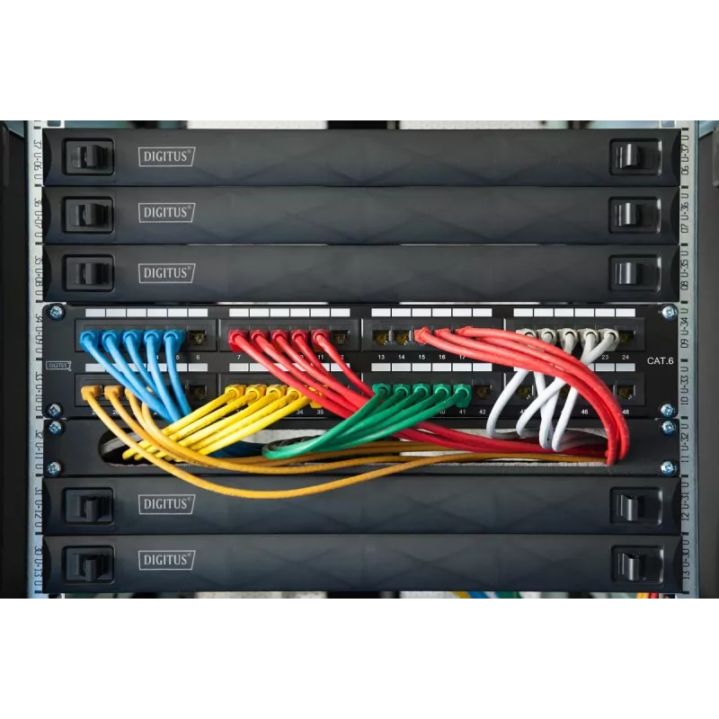 DIGITUS DN-97651 1U aizpildījuma panelis, fiksējams, ABS, melns