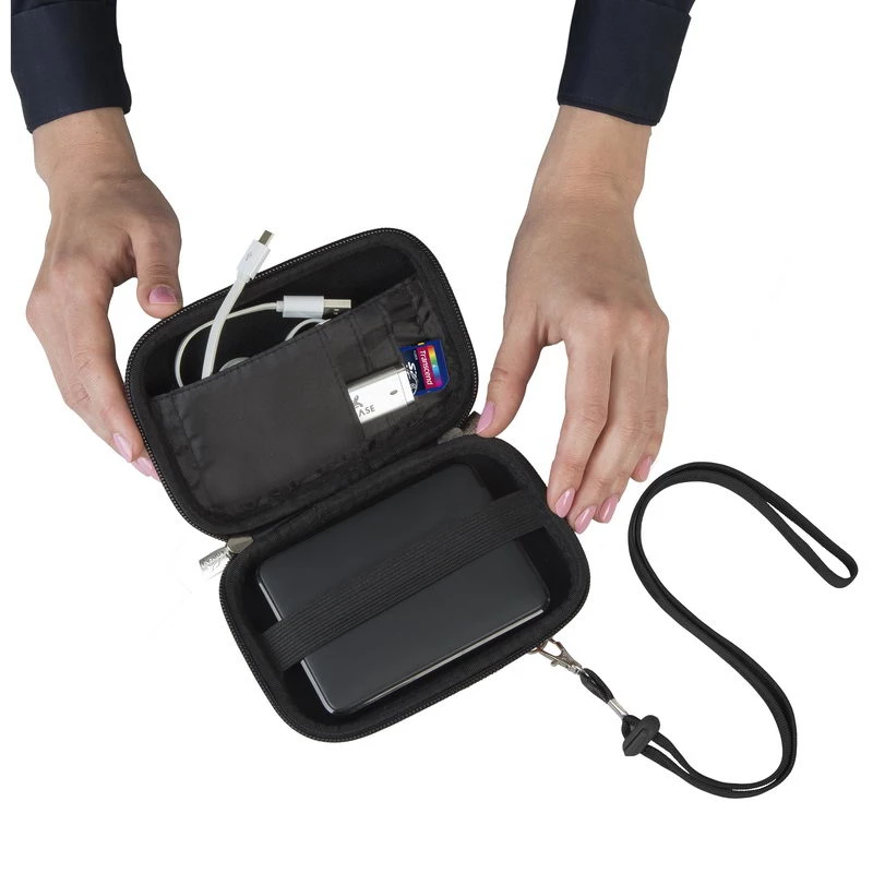 Rivacase 9101 Davos futlāris HDD diskam 2,5 collu, melns