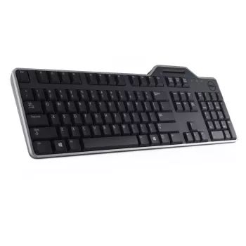 DELL KB813 tastatūra ar viedkaršu lasītāju, USB, QWERTY, US English, melna