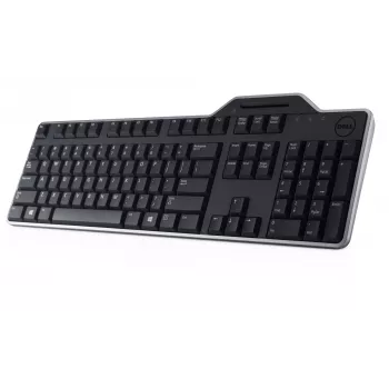 DELL KB813 tastatūra ar viedkaršu lasītāju, USB, QWERTY, US English, melna
