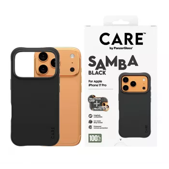 PanzerGlass CARE by Fashionable Case Samba Black ar MagSafe iPhone 17 Pro