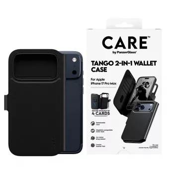 PanzerGlass CARE Feature Case Tango aizsargmaciņš ar Magsafe iPhone 17 Pro Max, melns