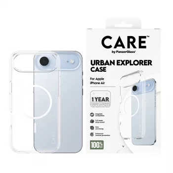 PanzerGlass CARE by Flagship Case Urban Explorer Caurspīdīgs Balts MagSafe iPhone 17 Air