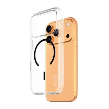 PanzerGlass CARE™ by ® Urban Explorer Maciņš Caurspīdīgs ar Melnu MagSafe iPhone 17 Pro