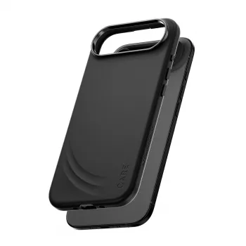 Aizsargmaciņš PanzerGlass CARE™ Flow Case Melns ar MagSafe iPhone Air