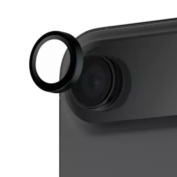 Kameras objektīva aizsargs PanzerGlass Hoops iPhone Air — rūdīts stikls, melns, skrāpējumu un triecienu izturīgs