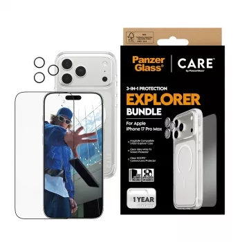 PanzerGlass® | CARE by® Flagship 3-in-1 Urban Explorer Bundle iPhone 17 Pro Max