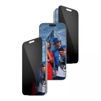 Aizsargstikls PanzerGlass 2-Way Privacy iPhone 17 Pro Max — rūdīts stikls, Ultra-Wide Fit, FASTFIT