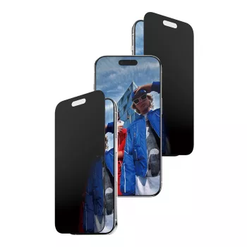 Aizsargstikls PanzerGlass Privacy iPhone Air — rūdīts stikls, plašs pārklājums, privātuma filtrs, FASTFIT