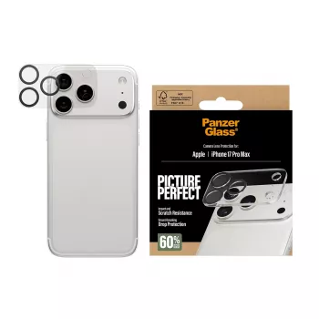 PanzerGlass PicturePerfect kameras lēcu aizsargs iPhone 17 Pro Max pret skrāpējumiem un triecieniem