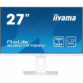 iiyama ProLite XUB2797QSU-W2 27 collu QHD IPS monitors, balts
