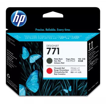 HP 771 matti melna/hromatiskā sarkanā drukas galviņa DesignJet