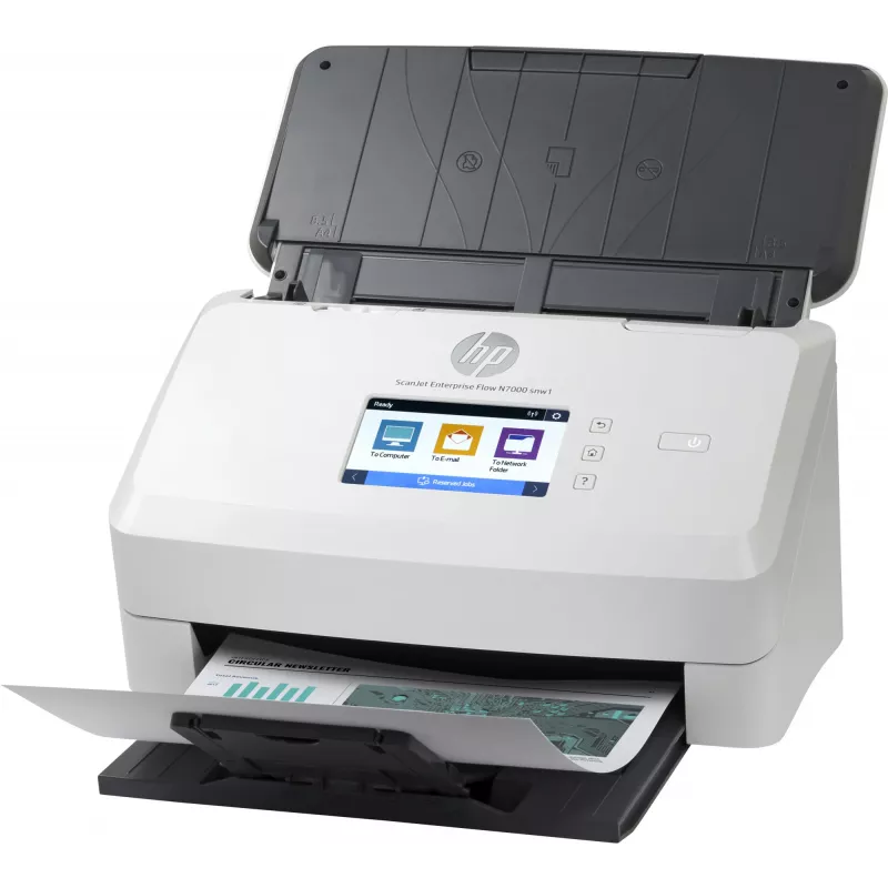 HP Scanjet Enterprise Flow N7000 Caurplūdes skeneris 600 x 600 DPI A4 Balts
