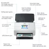 HP Scanjet Enterprise Flow N7000 Caurplūdes skeneris 600 x 600 DPI A4 Balts