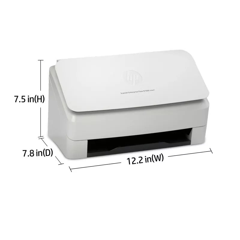 HP Scanjet Enterprise Flow N7000 Caurplūdes skeneris 600 x 600 DPI A4 Balts