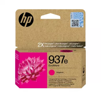 HP 937e EvoMore Magenta Originala tintes kasetne