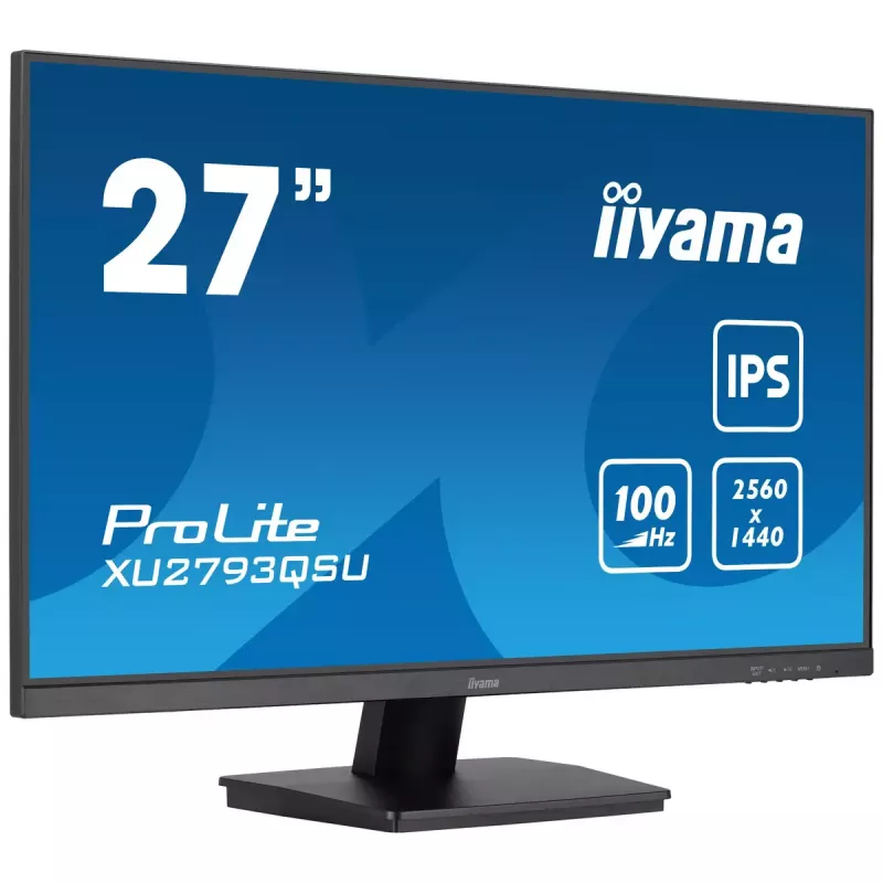 iiyama ProLite XU2793QSU-B7 27 collu QHD IPS monitors ar 100 Hz atsvaidzes frekvenci