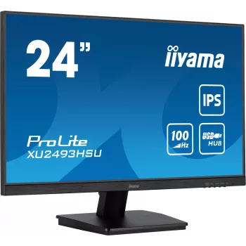 iiyama ProLite XU2493HSU-B7 23,8 inch Full HD IPS monitors, 100Hz, melns