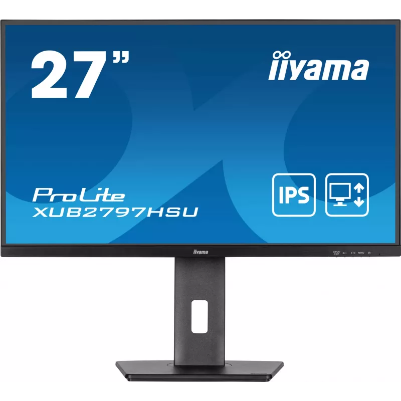 Iiyama ProLite XUB2797HSU-B2 27 collu IPS monitors, 1920x1080, 100Hz, Full HD, melns