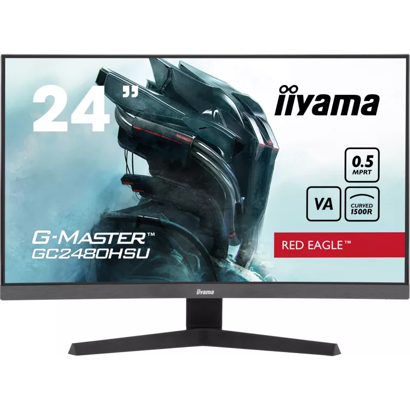 iiyama G-MASTER GC2480HSU-B1 23.6 collu izliekts spēļu monitors, 1920x1080, 180Hz, 0.5ms, VA