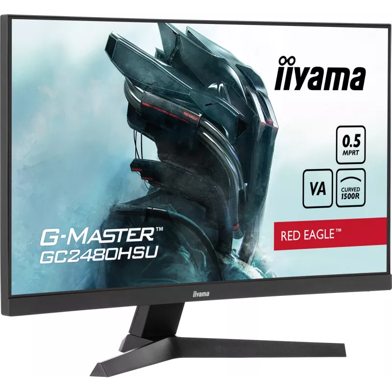 iiyama G-MASTER GC2480HSU-B1 23.6 collu izliekts spēļu monitors, 1920x1080, 180Hz, 0.5ms, VA