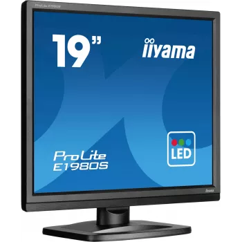 iiyama ProLite E1980S-B1 dators monitors 48,3 cm (19 inch) 1280 x 1024 pikseļi VGA LED Melns