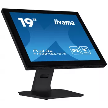 iiyama ProLite T1932MSC-B1S 19 inch skārienjūtīgais monitors, 1280x1024, IPS, LED, galddatora, melns