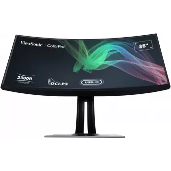 ViewSonic VP3881A datora monitors 96,5 cm (38 colli) 3840 x 1600 pikseļi Quad HD+ LED Melns