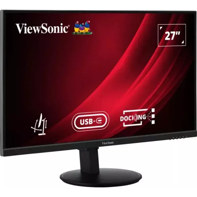 ViewSonic VG2709U-2K 27 inch QHD monitors, 2560x1440, LED, melns