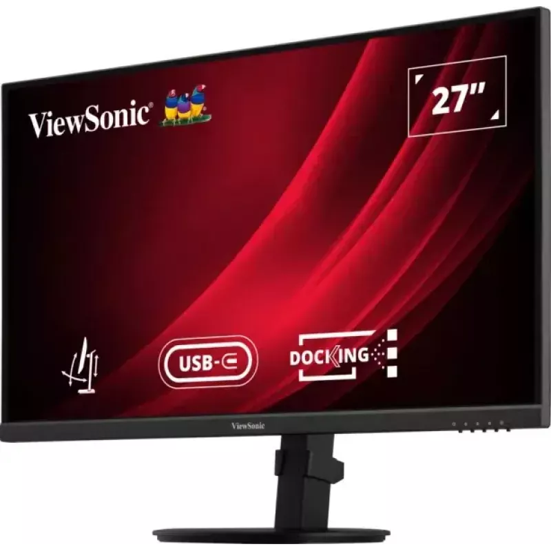 ViewSonic VG2709U-2K 27 inch QHD monitors, 2560x1440, LED, melns
